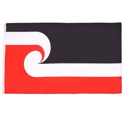 Maori Vlag 90x60 cm - Nieuw-Zeeland - Inheemse Polynesische vlaggen 60 x 90 cm - Banner 2x3 ft Hoge kwaliteit - AZ FLAG