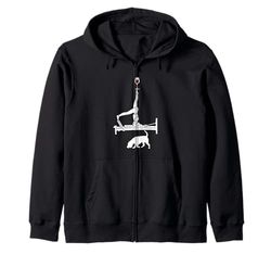 Pilates Beagle cane Reformer Pilates amante del vino Felpa con Cappuccio