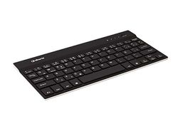 SilverHT 19329 tangentbord Bluetooth QWERTY spanska svart – tangentbord (mini, trådlösa, Bluetooth, QWERTY, LED, svart)