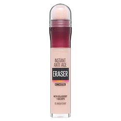 Maybelline New York Eraser Eye, Colour Correcting Concealer, Neutralizes Blue Hues & Hyperpigmentation, Natural Soft-Focus Finish, Dermatologist Tested & Suitable for Sensitive Skin, (05, Brightener)