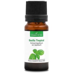 BASILICO TROPICALE BIO - 10mL - Olio Essenziale di Qualità Premium - 100% Puro, Naturale, Garantito ChromaCert® - Chemiotipizzato & Integrale