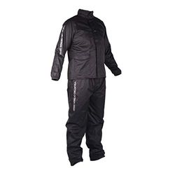 V Quattro Design Veste + Pantalon de Pluie Moto Arcus Pack, Noir, Taille S