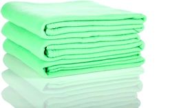 Glart - 3 unidades mantas de forro polar, más de 200 g/m², 130 x 160 cm, color verde menta