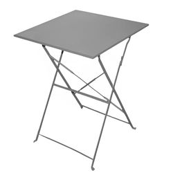 Mesa METAL PLEGABLE JAVA 70 x70 x H71 cm ANTHRACITA