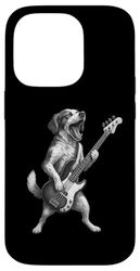 Brittany Spaniel Playing Bass Guitar Rock Music Dog Lover Case for iPhone 14 Pro