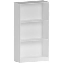 Vida Designs Cambridge - Prateleira média de 3 níveis, de madeira, branco, unidade de armazenamento para escritório, sala, branco, 108 x 60 x 24 cm