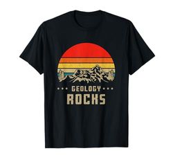 Scienza Regalo Divertente Retro Geologia Maglietta