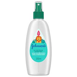 Johnson's Baby Condicionador em spray sem mais alças para crianças e bebés, desembaraçante, cabelo comprido ou encaracolado, hipoalergénico, 200 ml