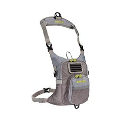 Allen Company Fall River Viskist Pack, geschikt voor maximaal 2 tackle/fly boxes, 152 CU in/2,5 L, grijs/limoen, 63446372
