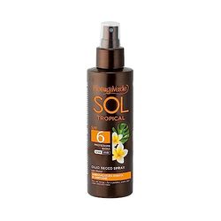 Bottega Verde SOL Tropical Suchy olej w sprayu 150 ml, z Monoi, niska ochrona SPF 6, złota opalenizna i jednolity
