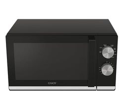 Candy Moderna Forno a Microonde con Grill, 20 Litri, 700W, 6 Livelli di Potenza, Funzione Defrost, Timer e Segnale di Fine Cottura, App hOn, Libera Installazione, 45,2 x 36 x 26,2 cm, Nero - CMG20TNMB