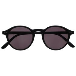 OPULIZE REY Occhiali da Lettura con Lenti da Sole - Montatura Rotonda Retro - Nero Opaco - Uomo Donna - Cerniere a Molla - S56-1 - +1.50