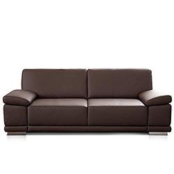 Cavadore 3,5 coperti Corianne/248 x 80 x 99 cm/ecopelle Bufalo Mocca