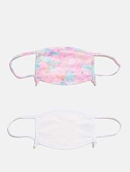 Skinnydip Mascarillas para cubrir la cara en varios colores Tie Dye & Blanco, 10 g