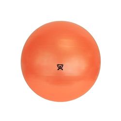 CanDo Exercise Ball, non-slip, inflatable, orange, 55cm