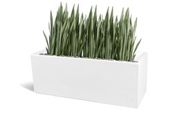 Kloris Fioriera Cassetta rettangolare moderna mod. OASI cm 100x30 h 30 Bianco polietilene Made in Italy