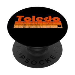 Toledo, Ohio, estilo retro de los años 80 PopSockets PopGrip Adhesivo