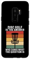 Carcasa para Galaxy S9+ Retro Disc Golf es la respuesta a quién le importa cuál es la pregunta