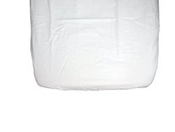 Ti TIN | Pack of 2 Baby Fitted Sheets for Carry Cot, Moses Cot or Car | 100% Cotton | Fitted Fitted Sheets with Elastics for Baby | Pack 2 Units | White Colour | 35 x 75 cm