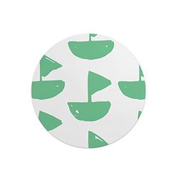Questo Casa, Round Digital Printed Mouse Pad, Non-Slip Base, for Office and Home, Diameter:22cm