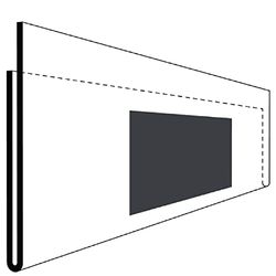 krog etiquetas Soporte Magnético con verkürzter parte trasera, 210 x 100 mm, 50 unidades), transparente