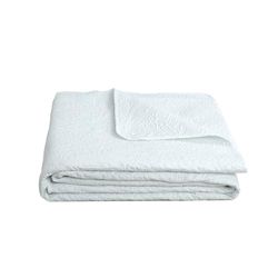 COLCHA POLIESTER 240X260X1 285 GSM, FLORAL BORDADO
