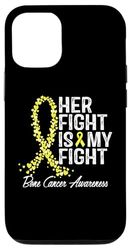 Consapevolezza del cancro osseo Il suo supporto per combattenti guerrieri Custodia per iPhone 12/12 Pro