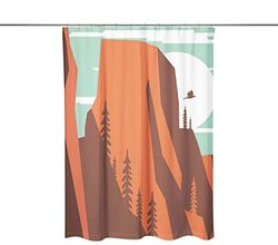 Bonamaison Shower Curtain, Polyester, Multicolor, 150x200