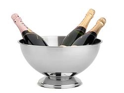 Leopold Vienna Classic II champagne bowl, stainless steel, diameter 35 x 19 cm, 304, silver, 1 piece (pack of 1), classic