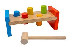 Goki- Puzzles de maderaPuzzles de maderaGOKIBanco de Martillo, Basic, Multicolor, Medium (Gollnest & Kiesel 58581.0)