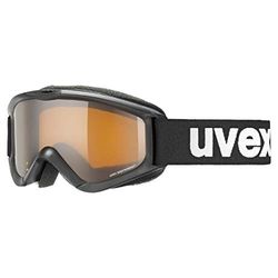 uvex speedy pro - skibril voor kinderen - contrastverhogend - vergroot en condensvrij gezichtsveld - black/lasergold - one size