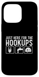Camping - RV Caravan Motorhome - Just Here For The Hookups Case for iPhone 14 Pro Max