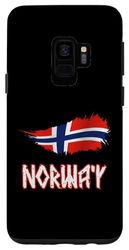 Carcasa para Galaxy S9 Diseño de bandera de estilo nórdico antiguo de Noruega