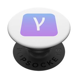 Gamma - Tercera letra del alfabeto griego PopSockets PopGrip Adhesivo
