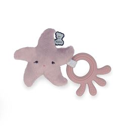 Kaloo - Anneau de Dentition Bébé en Silicone - Forme d'Etoile de Mer - Jouet de Dentition - Violet - 19x11cm - Dès la naissance - K211003