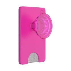 PopSockets PopWallet+ con un PopTop Intercambiable Integrado para Teléfonos Móviles y Tablets - Magenta