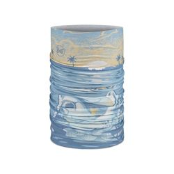 Buff, Braga de cuello CoolNet UV Flexible, Proteccion UPF50, Ligera, Elastica, Material Reciclado, Deporte, Verano Azul Talla única