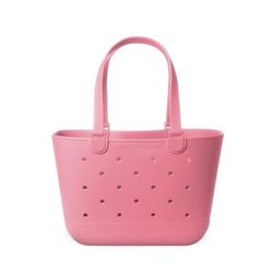 Simple Modern Bolso de Playa de Goma | Bolsa Grande Impermeable con Bolsillo con Cremallera para Playa, Piscina, Barco, Compras, Deportes | Colección Getaway | Velvet Pink