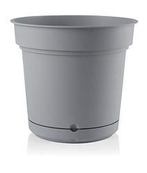 Teraplast Hydral Fog Grey Plastic Outdoor Vase 8051560026674, Multicoloured, One Size