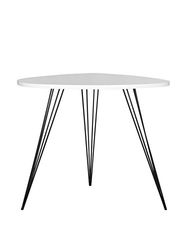 Safavieh EAF4214B Kaelyn bijzettafel, vezellak, 68 x 53 x 59,94 cm, wit/zwart