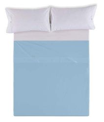 Juego de funda nórdica de algodón orgánico de 200 hilos, color blanco. Cama de 105 cm (3 piezas)