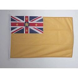 AZ FLAG Pavillon Nautique Niue 45x30cm - Drapeau de Bateau niuéen 30 x 45 cm