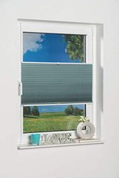 K-home Klemmfix Plisada (Palma, 209, Color Azul petróleo, Tela, petróleo, 80 x 210 cm
