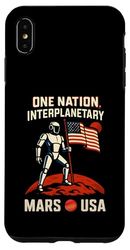 Marte USA Robot Flag Interplanetary Space Mission STEM Custodia per iPhone XS Max