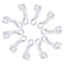 Merriway BH06729 (50 Pcs) Curtain Glider Hooks White Plastic to fit Swish Nove Deluxe - Pack of 50 Pieces