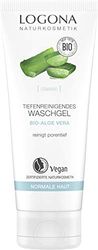 LOGONA Naturkosmetik Vitalising Wash Gel, Cleans Deep Pore and Nourishes During Use, Refreshing Skin Feeling, Vegan, 100 ml