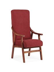 Abuelo a Gusto Chaise, Simili Cuir Hêtre, Bordeaux, Cerezo