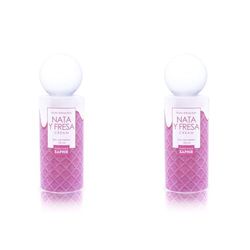 PARFUMS SAPHIR Fruits Attraction Nata y Fresa Cream, Eau de Toilette da Donna, Cipriata, 100 Ml (Confezione da 2)