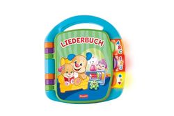 Fisher-Price Il Libro delle Canzoncine Ridi e Impara, Libricino con Filastrocche che Incoraggiano il Bambino a Girare le Pagine e Cantare, giochi bambini 1 anno, 6+mesi, Edizione Tedesco, CDH40
