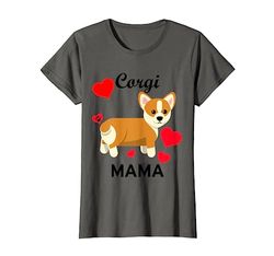 Corgi Mama Shirt,Best Corgi Mom Ever,Corgi Heart Paw Print Camiseta